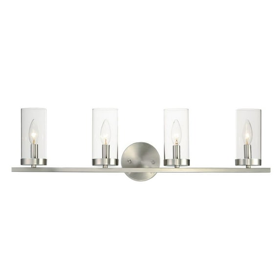 25258CLSN Maxim Lighting Sentinel - 4 Light Bath Vanity-8 Inches Tall-Satin Nickel Finish