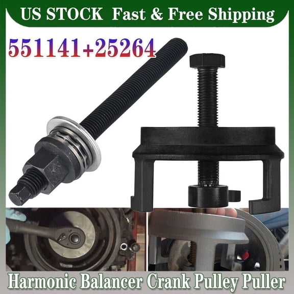 25264 Harmonic Balancer Puller & Installer Tool Set Fit GM LSX LS1 LS2 LS3 LS4