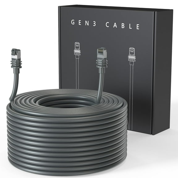 252FT Starlink Gen 3 Cable, Waterproof Satellite Replacement Standard V3 Cord, for Starlink Rectangular Satellite Gen 3 Cable Extension Accessories (252FT/77M)