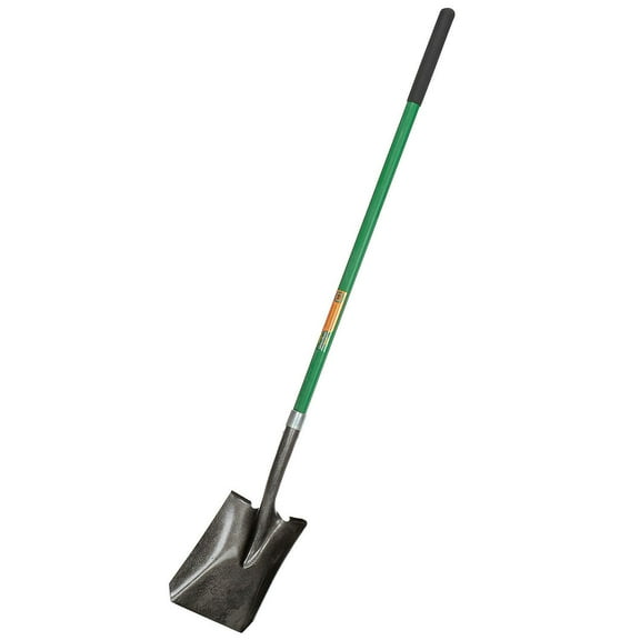 25337100 5" X 9.75" X 61.25" Fiberglass Handle Square Point Shovel