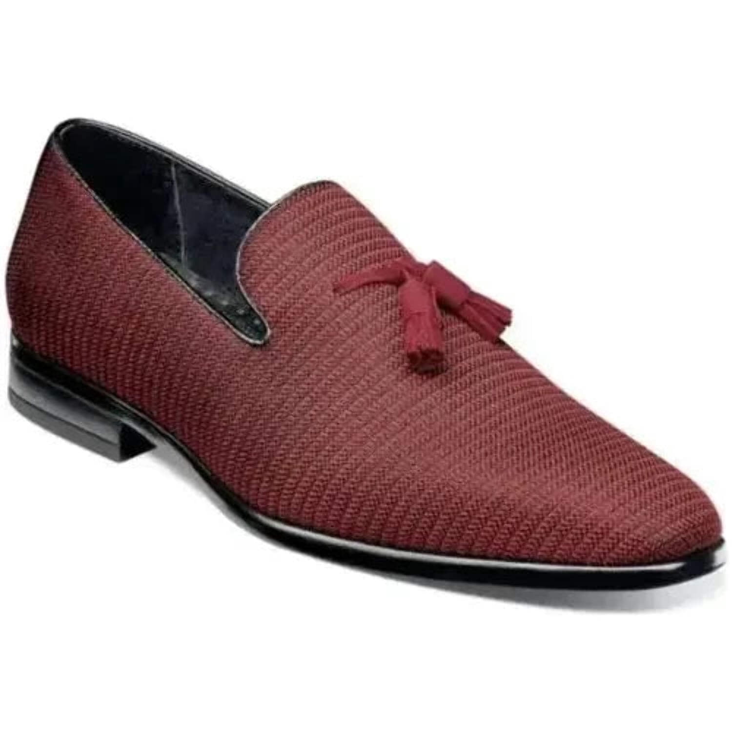 MEN\'S STACY ADAMS TAZEWELL LOAFERS Sz 9.5 Stacy Adams Mens Tazewell Tassel Slip-On Loafer Navy 9  main image 2