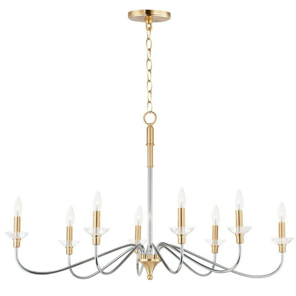 8 Light Chandelier     -Traditional Installation Maxim Lighting 25378Clpcsbr