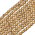 thumbnail image 1 of 254Pcs Hematite Beads 3mm Gold Plated Gemstone Round Faceted Loose Spacer Beads for DIY Jewelry Making Craft Supplies, 1 of 6