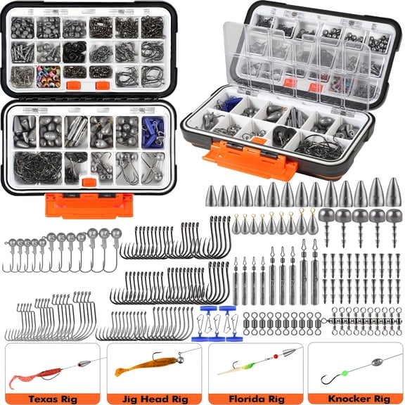 254pcs Fishing Tackle Box Kit with Assorted Lures, Hooks and Accessories, Professional Freshwater Fishing Gear Set for Bass and Trout, Ideal Gift for Anglers and Outdoor Enthusiasts