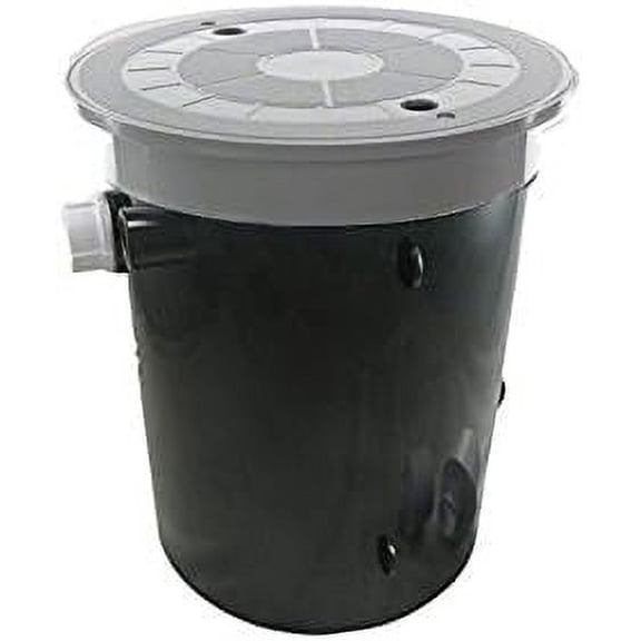 25504-101-000 Round Water Pool Leveler - Grey Lid And Collar$$Garden & Patio