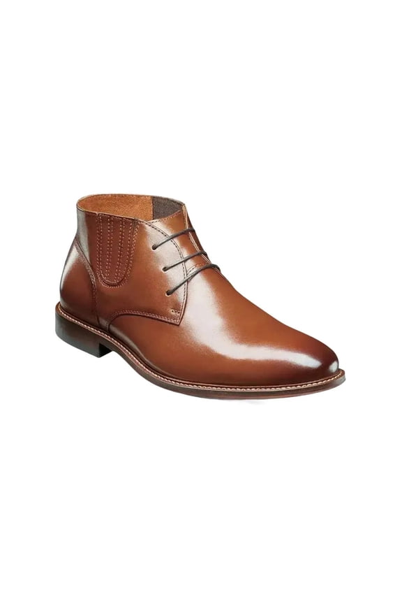 25551 Stacy Adams Leather Chukka Boot Maxwell Lace Up Plain Toe