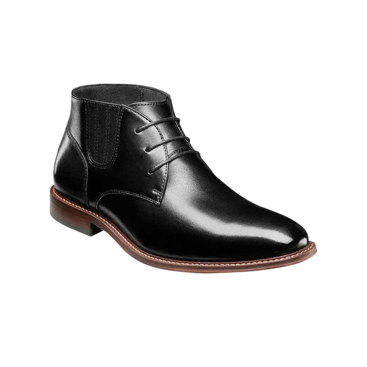 25551 Stacy Adams Leather Chukka Boot Maxwell Lace Up Plain  display picture 2
