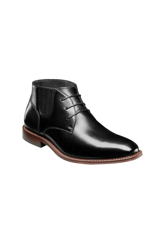 25551 Stacy Adams Leather Chukka Boot Maxwell Lace Up Plain Toe
