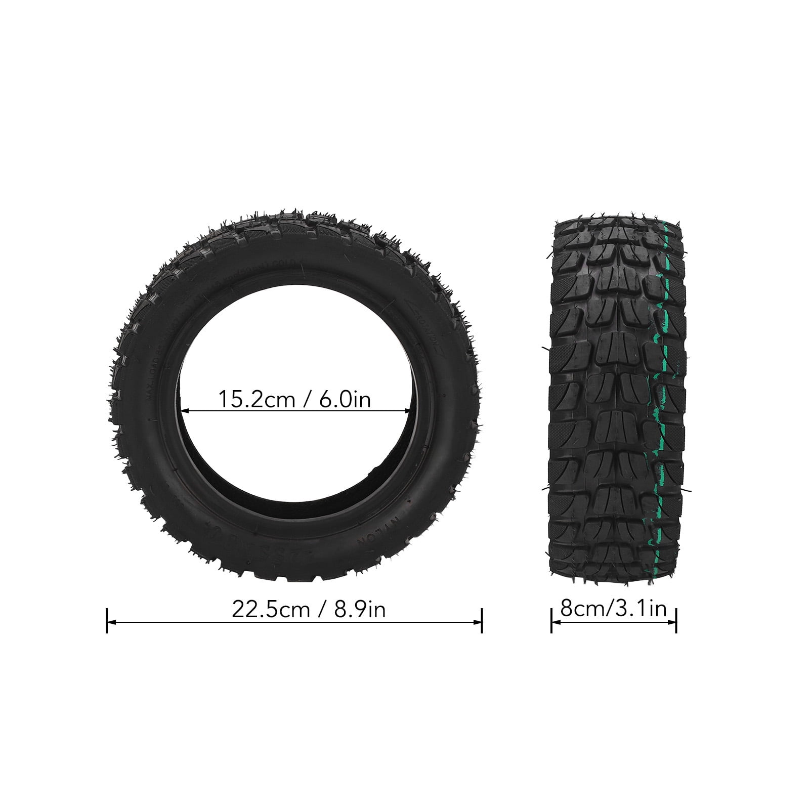 255x80 Electric Scooter Tire Scooter Vacuum Tire Replacement Electric