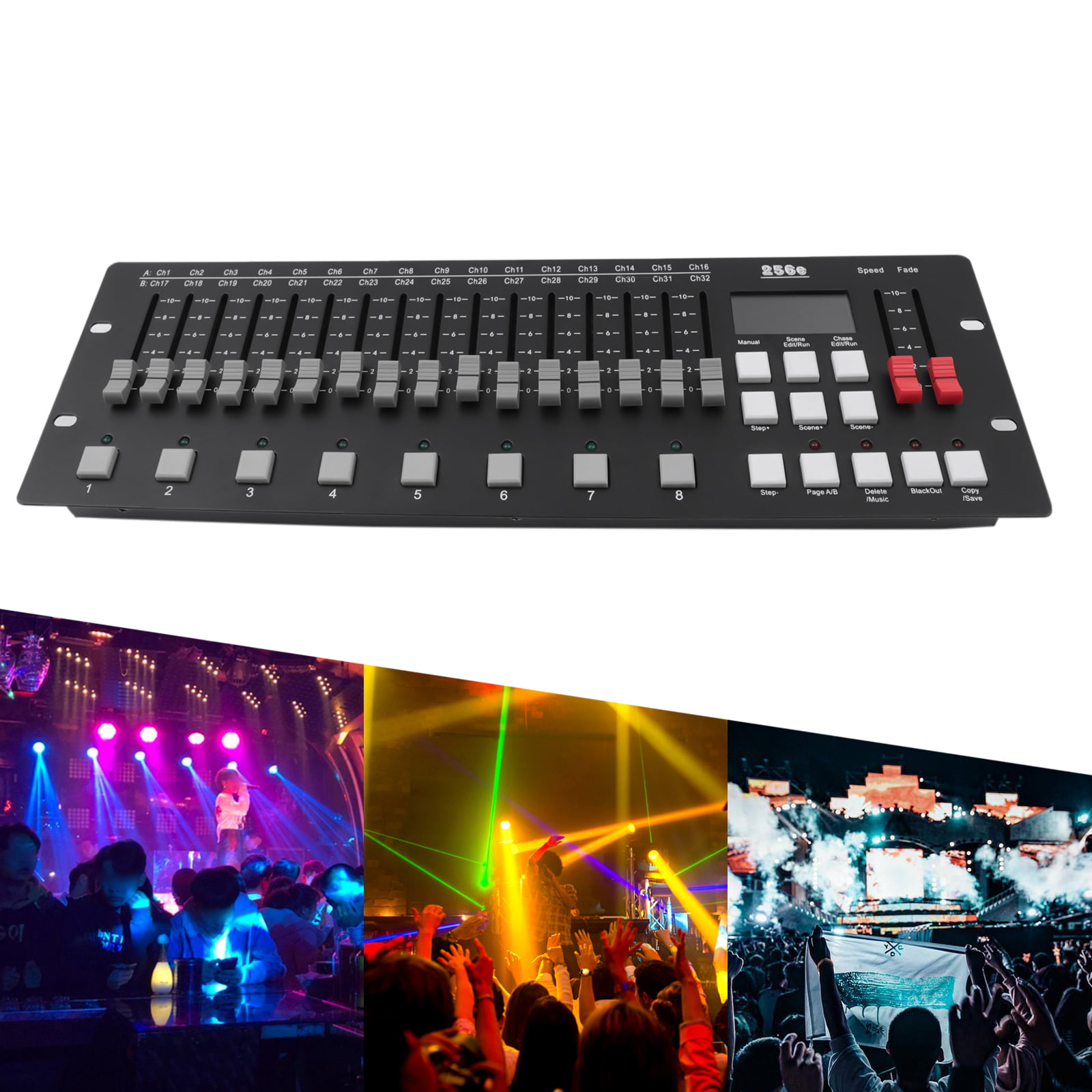 MINI Programmable Console DMX-18 XZJ-18 for Music Parties, Family  Gatherings and Light For DJ Disco Stage Beam light Nightclub