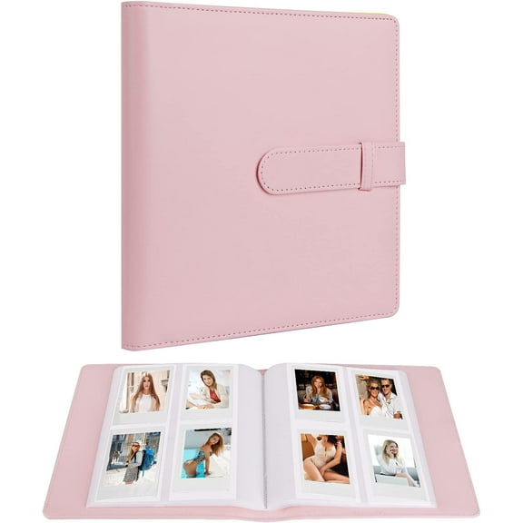256 Pockets Photo Album for Fujifilm Instax Mini LiPlay 12 11 9 8 40 Evo 7S Instant Camera/Mini Link Printer, Polaroid Snap Touch PIC-300 Z2300 Mint Zip Instant Camera Printer(Baby Pink)