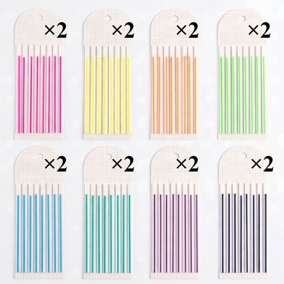 2560 Pcs Highlighter Strips Tabs Transparent Highlighter Tape Reusable Long Highlighting Sticky Tabs Page Markers Index Tabs for Books Office Supplies