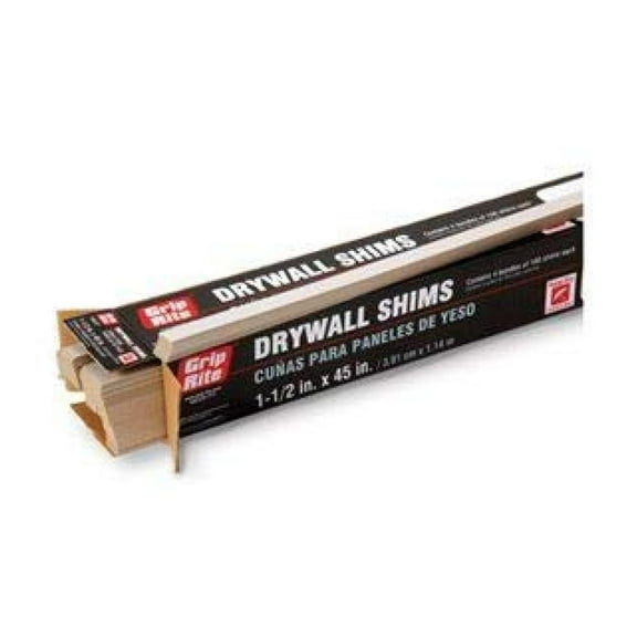 256124 45 x 1.5 in. Drywall Shims, Pack of 100