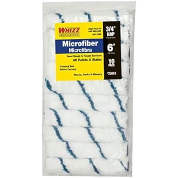 25618 Microfiber Mini Roller, 6" X 3/4", 10/Pack$$Tools & Hardware Other