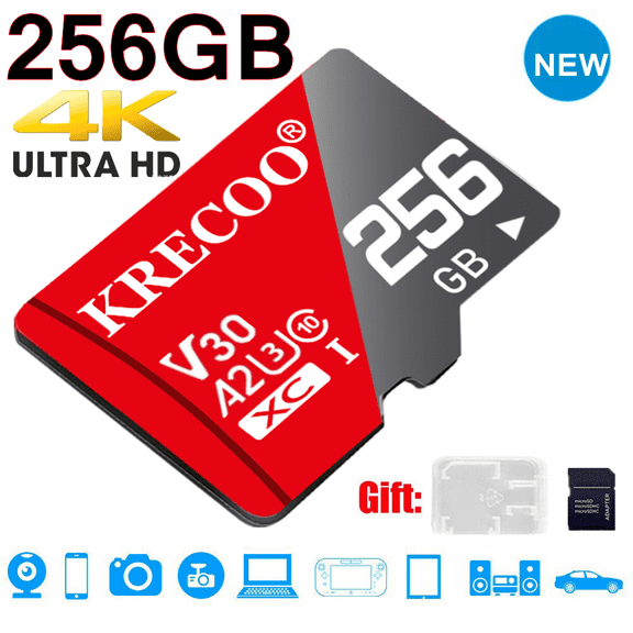 256GB High Speed Micro SD Memory Card SDXC Fast 4K Class10 Flash TF Card Lot