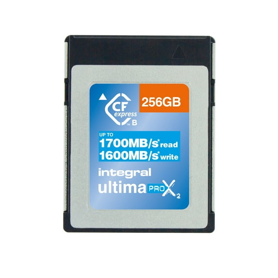 256GB Integral Ultima Pro X2 CFexpress Memory Card 11322X Speed 1700/1600 MB/sec Read/Write