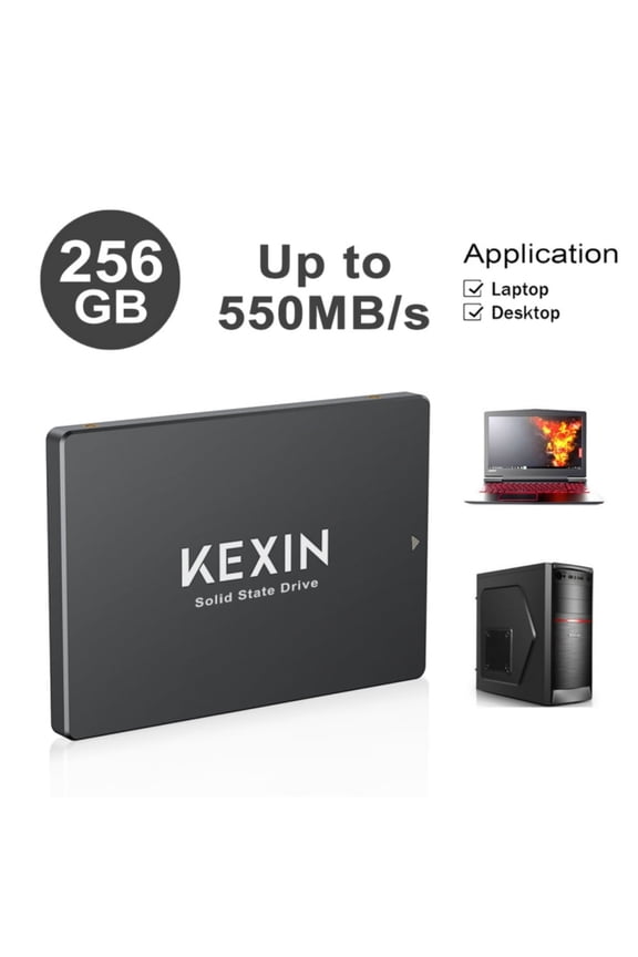 256GB Internal SSD SATA III 2.5”Internal Solid State Drive 3D NAND Flash Advanced SSD Internal Hard Drive up to 550MB/s SATA 3 SSD Upgrade Performance for PC Laptop