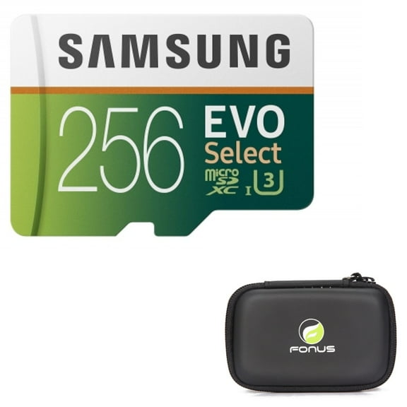 256GB Memory Card with Zipper Case (Not a phone case) - Samsung Evo High Speed MicroSD Class 10 MicroSDXC Compatible for Samsung Galaxy Prevail LTE,S20 Fan Edition,Express Prime,S10 5G - D1P