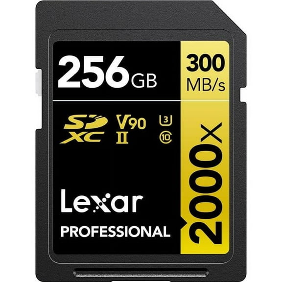 256GB Professional 2000X UHS-II SDXC Memory Card