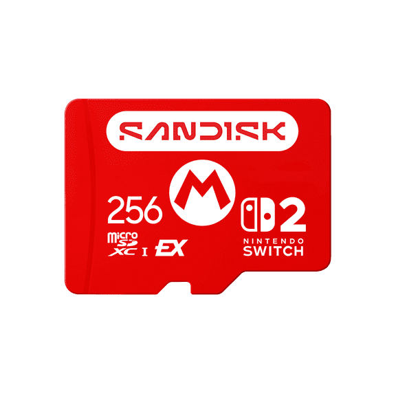 256GB SANDISK microSD Express Card for Nintendo Switch 2 - SDSQXFN-256G-GR6ZZ