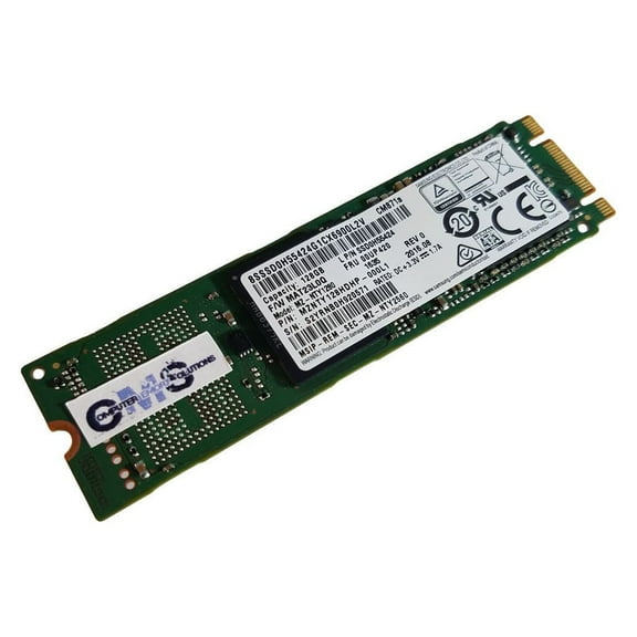 256GB SSDNow M.2 SATA 6Gb Compatible with Lenovo ThinkPad 11e (3rd Gen), ThinkPad 11e (4th Gen) Celeron N3450, ThinkPad 13 by CMS C68