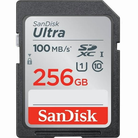 256GB Ultra SDHC Memory Card C10, U1, UHS 100MB-s