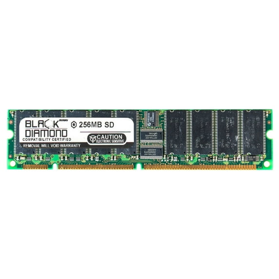 256MB RAM Memory for Dell Precision Workstation 410 (350 - 600, 650E - 750E) 164pin PC100 SDRAM UDIMM 100MHz Black Diamond Memory Module Upgrade