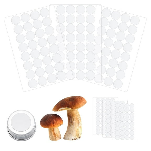 256pcs/8 Sheets White Filter Paper Stickers 0.8 inch Dia Adhesive Filter Disks 0.5mm Thick Round Filter Patch Sticker Wide Mouth Mason Jar Filter DIY