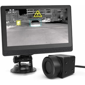 256x192 Automotive Thermal Imaging Night Vision System for Cars - AI Detection for Pedestrians, Vehicles & Animals, 685ft Long-Range Vision, IP69 Waterproof Dash Camera