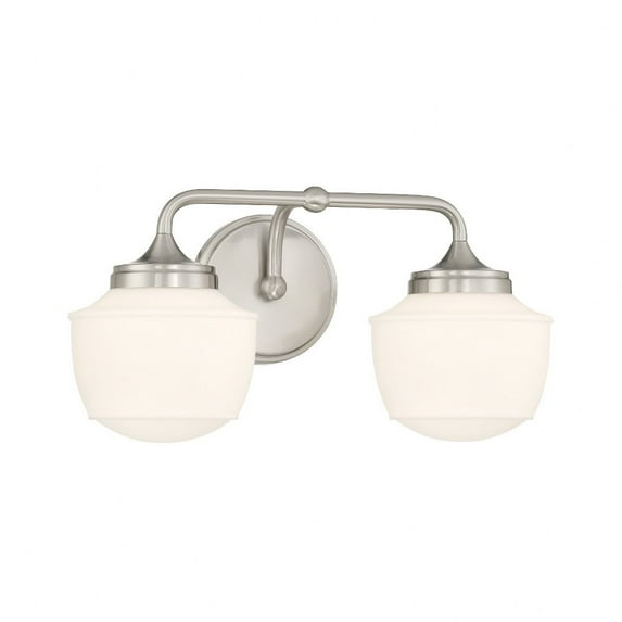 2572-84-Minka Lavery-Cornwell - 2 Light Bath Vanity-8 Inches Tall and 16 Inches Wide-Brushed Nickel Finish