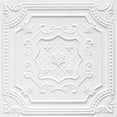 thumbnail image 1 of 258-My Beautiful Damaris 2 ft. x 2 ft. PVC Glue-up or Lay-in Ceiling Tile in White Matte (100 Sq.ft / Pack) - 25 Pieces, 1 of 3