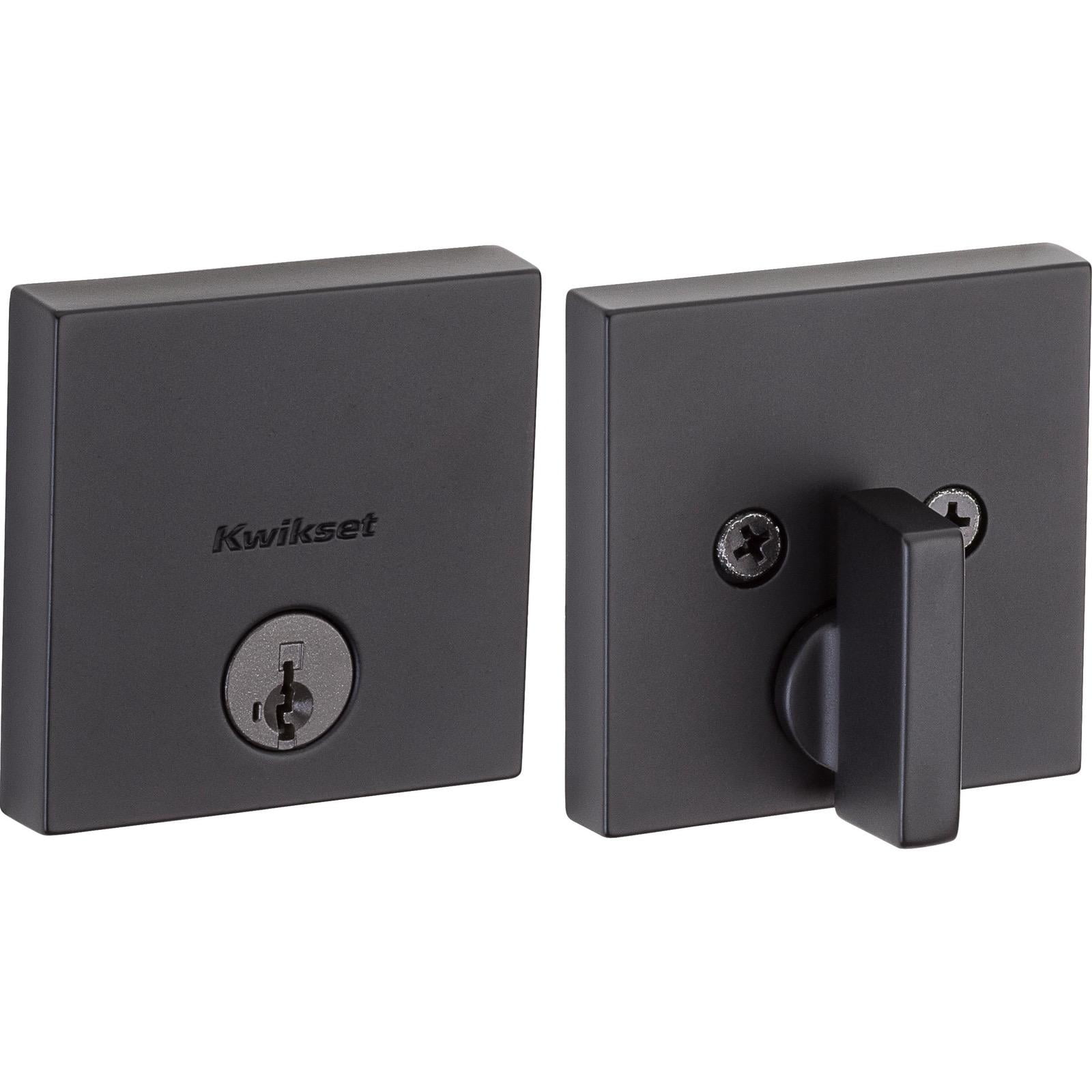 Matte Black Square Single Cylinder Smart Key Deadbolt