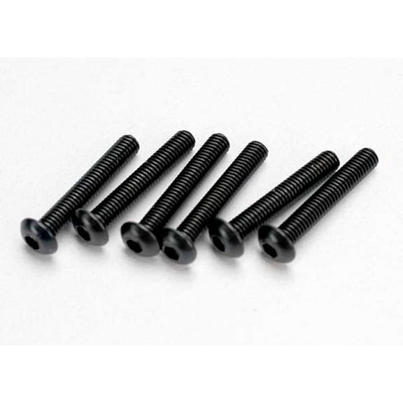 TRA2583 Traxxas Screws Button-Head 3X18mm (6) TRA2583
