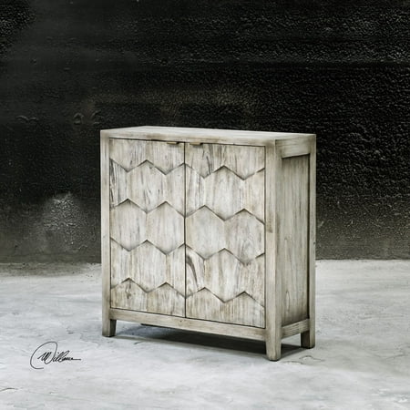 Uttermost Catori Contemporary MDF Wood Accent Console Table in Smoke Ivory