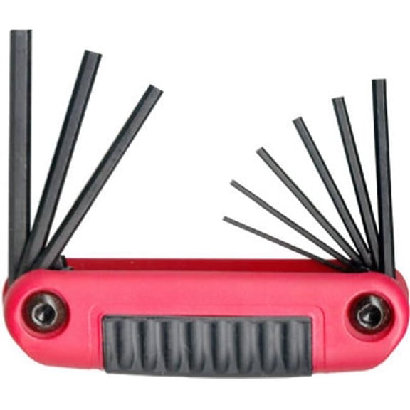 25912 9-In-1 Small Fold Up Hex Key Set