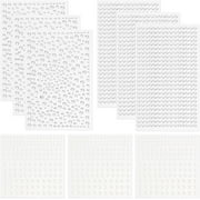 2595 Pieces Clear Rhinestones and Pearl Stickers, SourceTon Self Adhesive Crystal Stickers Diamond Stickers, Stick on Rhinestone Strips for Face Beauty Makeup Nail Art Cell Phone DIY Crafts