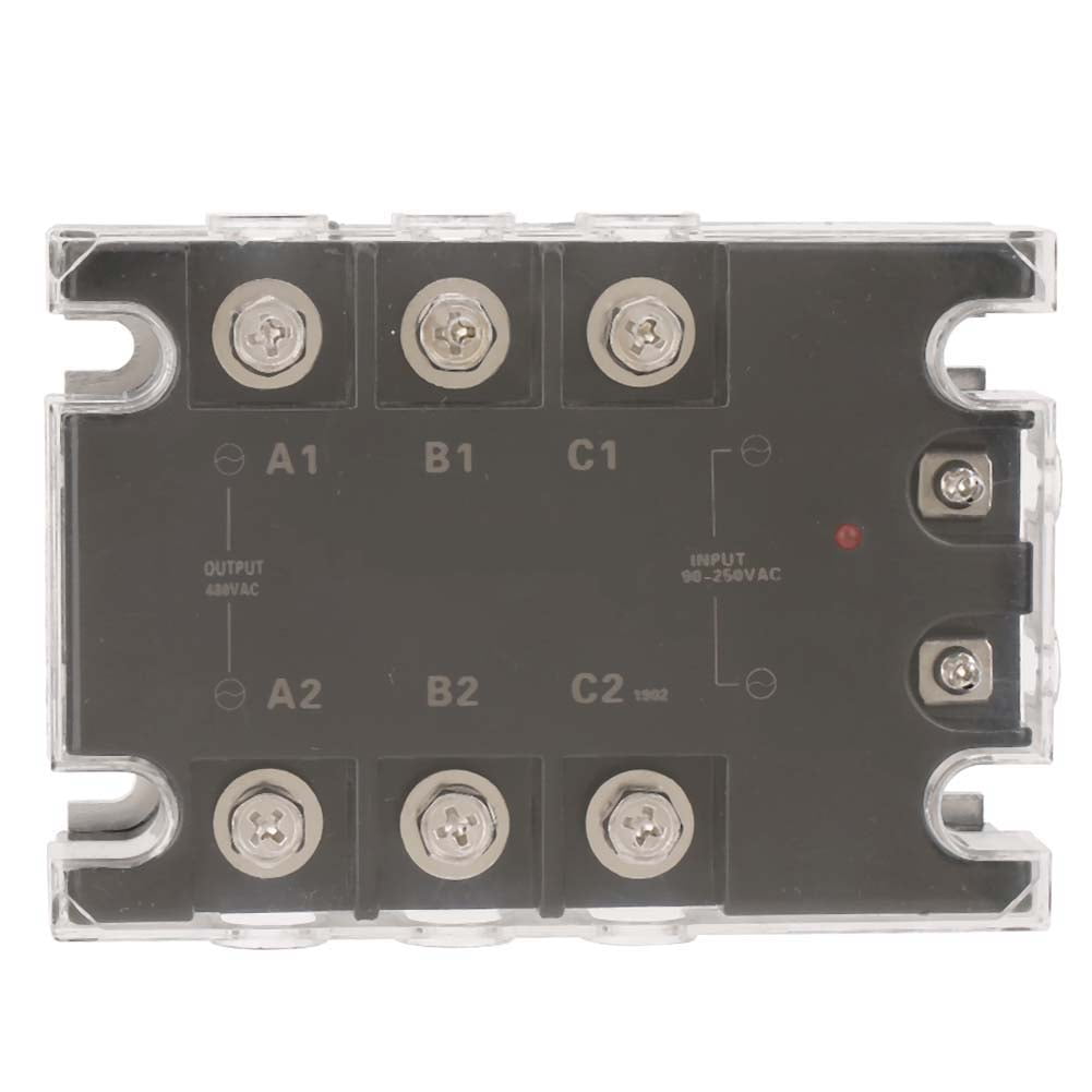 25A 3 Phase Solid State Relay, No Spark 90250V to 24480V AC to AC SSR