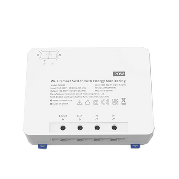 25A Power Energy Meter Monitor Smart Switch With Timing Sharing Function Remote Control Smart Home Module ,Easy to Install