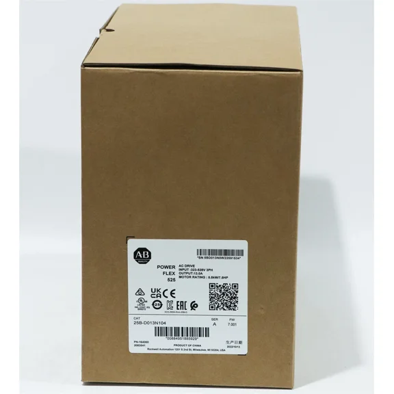 25B-D013N104 PowerFlex 525 AC Drive New Sealed Allen Bradley Free Shipping