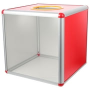 25CM Aluminum Donation Box with Clear Window for Fundraising