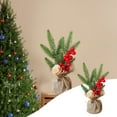 thumbnail image 1 of Up to 65% off!Clearance 25CM Mini Artificial Christmas Tree Christmas Decor Mini Christmas Tree Home Office Party Increase The Strong At-mosphere of Christmas Holiday on Clearance!, 1 of 6