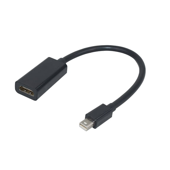 25CM Mini DisplayPort ( ) to Cable Full 1080p for Air Printer Monitor Laptop - Black