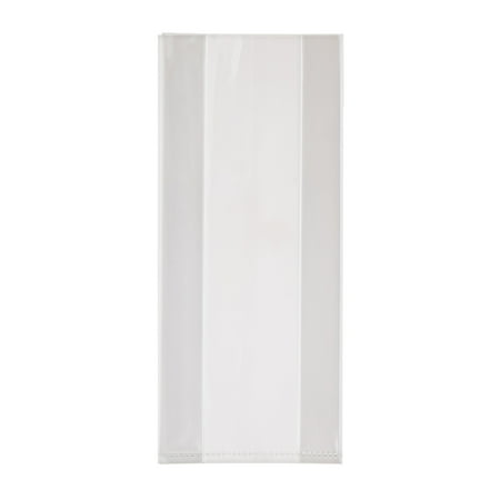 25 Count, 4 x 9.5 IN, Clear Treat Bags with Twist Ties, Party Supplies, by Way To Celebrate