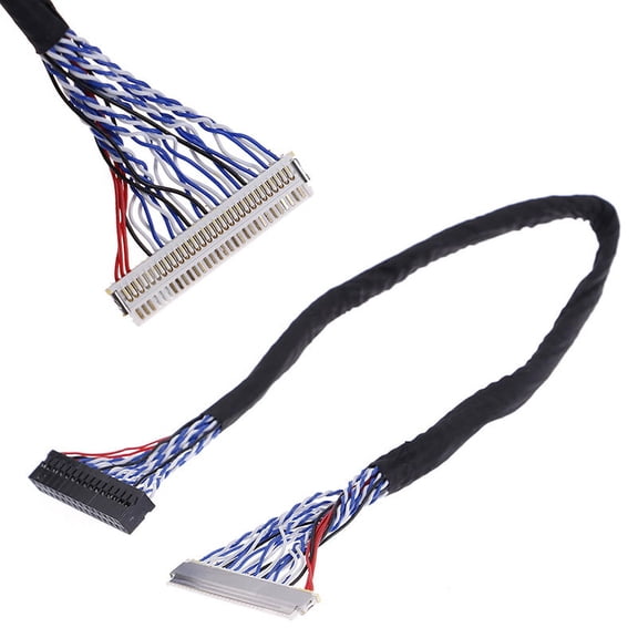 25Cm 8 bit lvds cable fix-30 pin 2ch for 17-26inch lcd/led panel controller