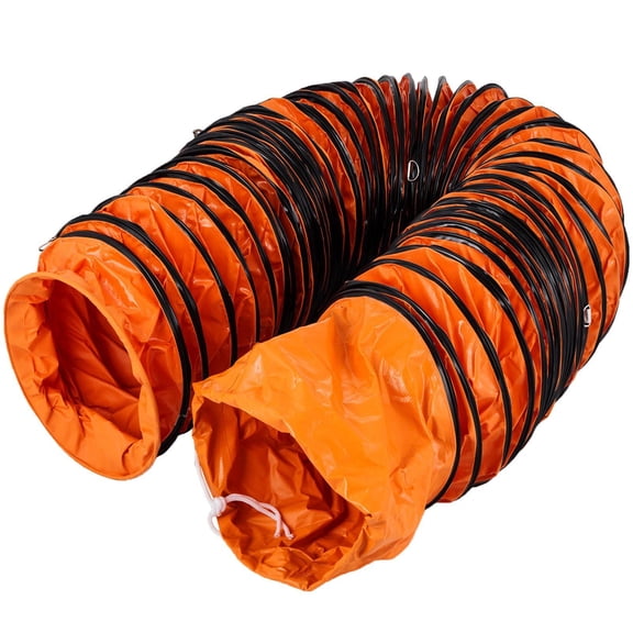 25FT Flexible PVC Duct Hose for 12 Inch Exhaust Fan, Utility Blower Ventilation Ducting (12IN 25FT)