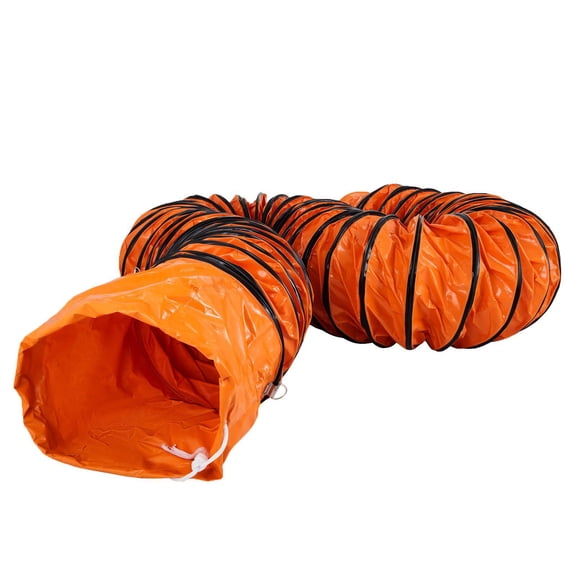 25FT Flexible PVC Duct Hose for 12 Inch Utility Blower Exhaust Fan