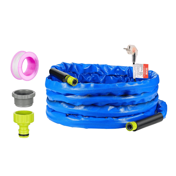 25FT Heated RV Water Hose-Antifreeze Protection to -45F, Drinking Water Safe