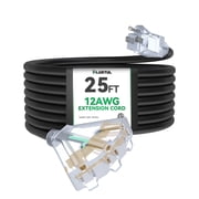 16.4Ft Extension Cable With 1-to-2 Splitter – IP68 Waterproof 2-Pin Lead For Outdoor Christmas & Solar String Lights, 24AWG, 700W Max