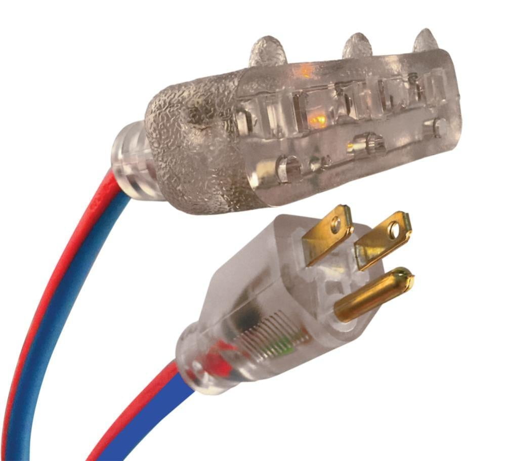 25Ft 14/3 SJEOOW Extreme Cold Weather Triple Tap Extension Cord
