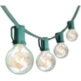 thumbnail image 1 of 25Ft G40 Outdoor String Lights, Patio Light with 27 G40 Clear Incandescent Bulbs(2 spare), Hanging Waterproof Connectable Christmas String Lights for Indoor Outdoor Garden Camping Backyard Porch, 1 of 7